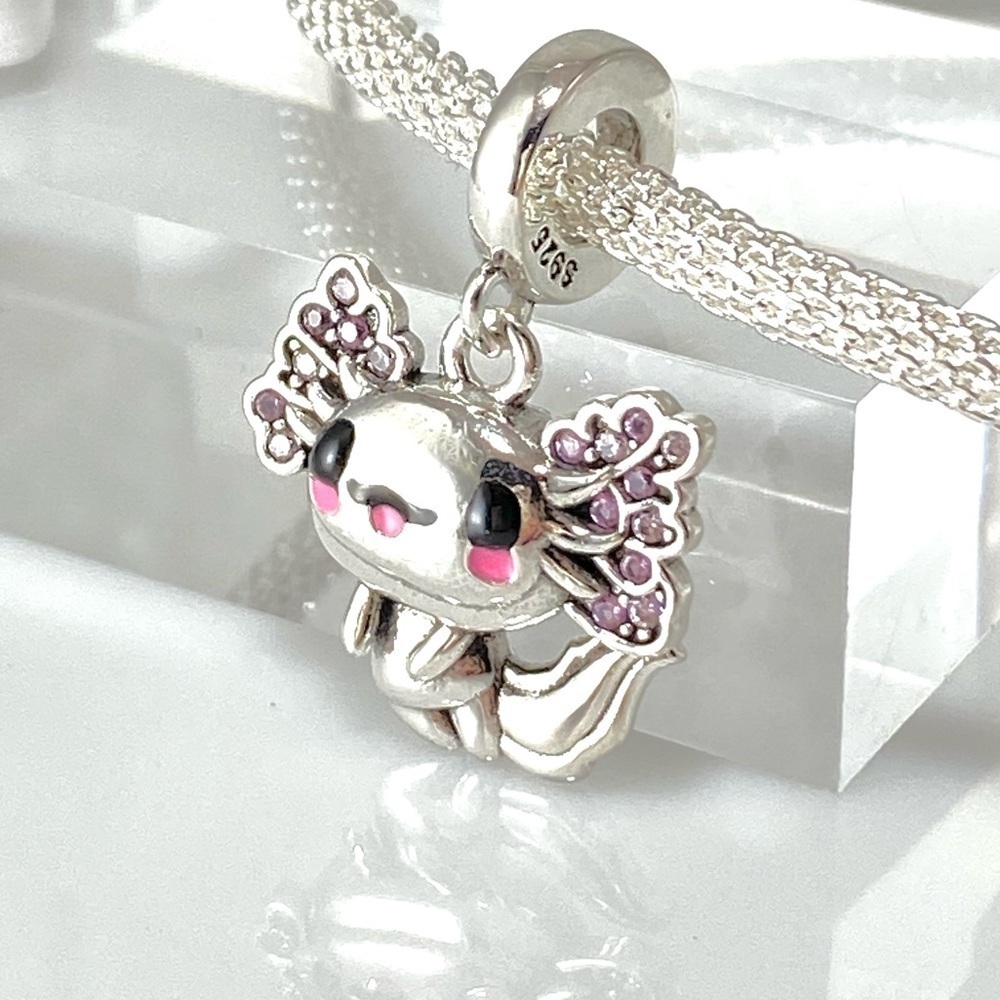 Sterling Silver Axolotl Dangle Charm